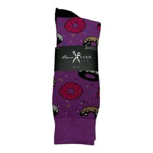 Marc Ecko Donuts Purple Novelty Dress Socks